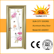 Modern Style Aluminum Alloy Frame Glass Door Prices (SC-AAD051)